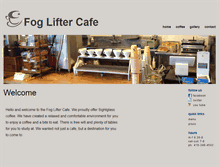 Tablet Screenshot of fogliftercafe.com